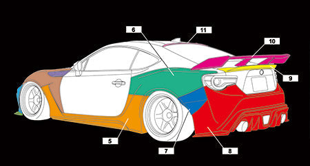 (NEW) AIMGAIN GT-S WIDE FENDER VERSION FRS/BRZ EARLY/LATE ZN6/ZC6