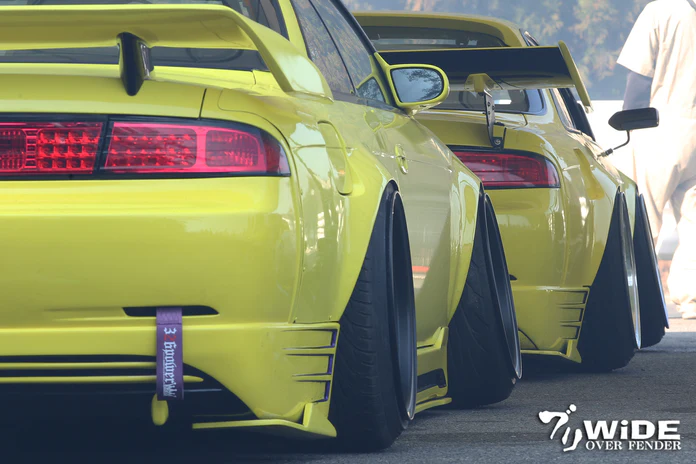 326POWER Buri Wide Rear Over Fenders 55mm for Nissan S14 to S15