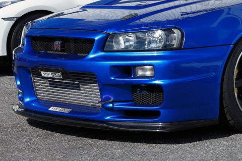 TOP SECRET G-FORCE Front Bumper Spoiler for Nissan R34 GTR