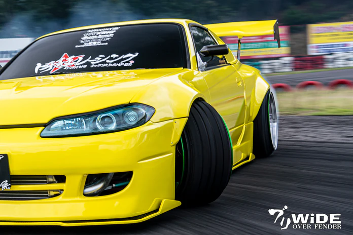 326POWER Buri Wide Front Over Fenders 45mm for Nissan S15