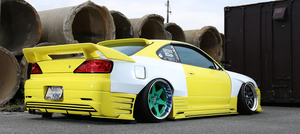 326POWER Gachabari Medium Front Fenders 45mm for Nissan S15