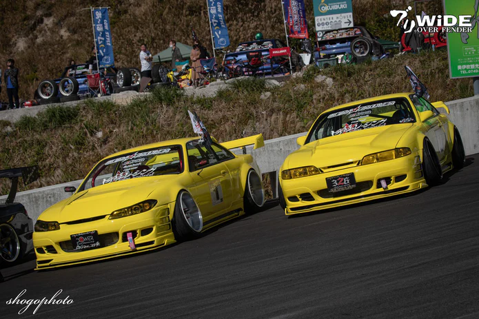 326POWER Buri Wide Front Over Fenders 45mm for Nissan S14 to S15