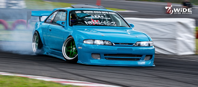 326POWER Buri Wide Front Over Fenders 45mm for Nissan S14 Zenki