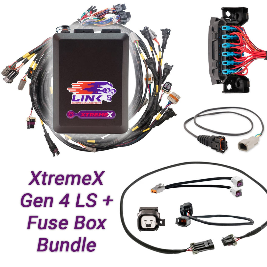 Link ECU | Gen4 LS Drive-By-Wire & Fuse Box Bundle: G4X XtremeX ECU + LS Engine Harness bundle
