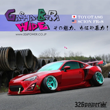 326POWER Gachabari Widebody Conversion Rear Fenders 200mm for Toyota GT86