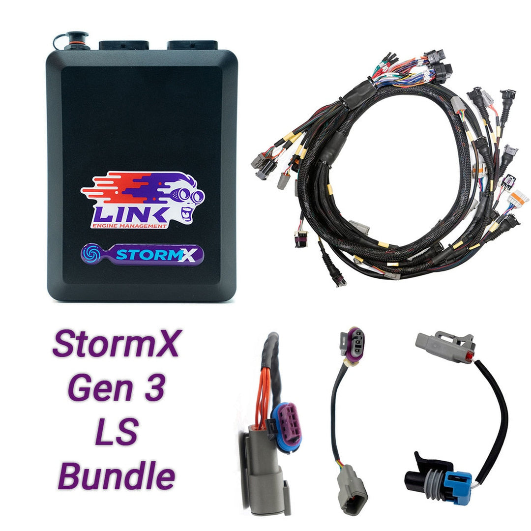 Link ECU | Gen3 LS Cable Throttle Bundle: G4X StormX ECU + LS Engine Harness bundle