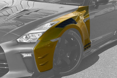TOP SECRET Front Wide Fenders 20mm for Nissan R35 GTR