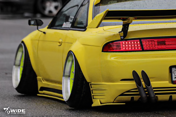 326POWER Buri Wide Rear Over Fenders 55mm for Nissan S14 Kouki