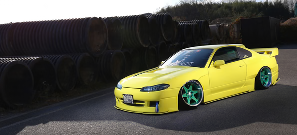 326POWER Gachabari Medium Front Fenders 45mm for Nissan S15