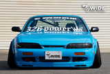 326POWER Buri Wide Front Over Fenders 45mm for Nissan S14 Zenki