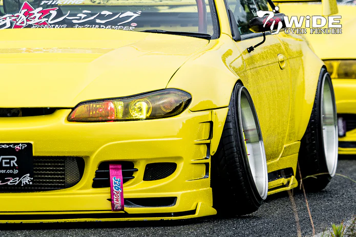 326POWER Buri Wide Rear Over Fenders 55mm for Nissan S14 to S15