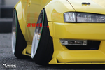 326POWER Buri Wide Front Over Fenders 45mm for Nissan S14 Kouki