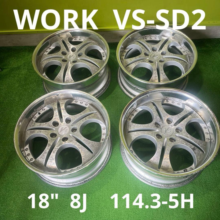 WORK VS-SD2 18x8+33 and 18x8+38 5x114.3 wheel set - photo 1