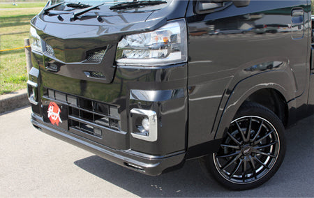 Aero Tech | Body Kit for Daihatsu Hijet Truck (S500P/S510P) 2021 Model - Optional Black Mesh (Standard Silver Aluminum Mesh Is Included)