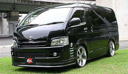 Aero Tech | Body Kit for Toyota HiAce Wide Body (200 Series) - Side Skirts ( For Left Sliding-Door Vehicles)
