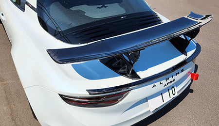 Aero Tech | Body Kit for Alpine A110S / A110 GT - 3D Edition-S Wing (CFRP 1435mm Low-Mount) FULL Carbon ONLY (COMPETITION USE OPTION PARTS)