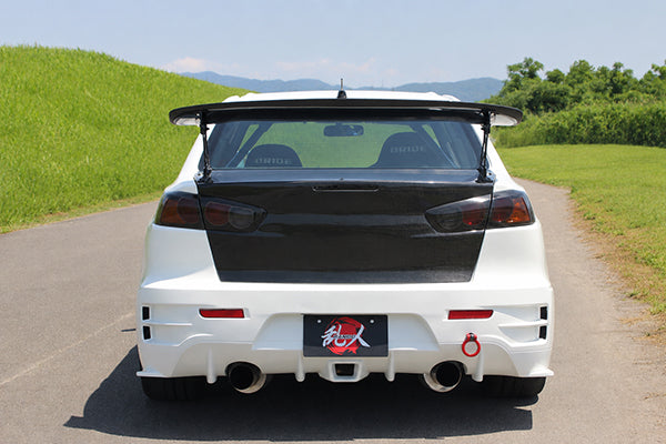 Aero Tech | Body Kit for Mitsubishi Lancer Evolution X - Optional Black Mesh for Rear BumperUMPER (demo car equipped)