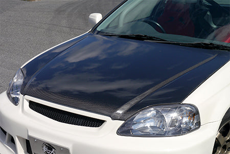 Aero Tech | Rando Black Edition Aero Parts for Honda Civic (EK) Early / Late Model - Front Bumper Optional Black Mesh(As Fitted to Demo Car) (Standard Silver Aluminum Mesh Is Included)