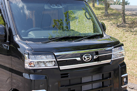 Aero Tech | Body Kit for Daihatsu Atrai / Hijet Cargo / Deck Van - Eyelines(LEDVehicles) Factory Color Sample Paint(Colors Only) Available Colors: G55(Offbeat Khaki Metallic) X07(Black Mica Metallic) W25(Shining White Pearl) S28(Bright Silver Metallic)
