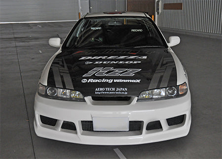 Aero Tech | Front Bumper and Aero Parts for Honda Integra (DC2) - Optional Black Mesh for front bumper (installed on demo car) (Normally, aluminum net (silver) is included.)
