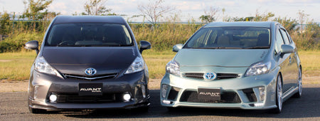 Aero Tech | Avant Body Kit for Toyota Prius ZVW30 Late Model - Front / Side / Rear 3(Without LED Lamp Kit)Kit