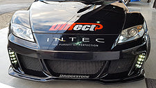 Aero Tech | Body Kit for Mazda RX-8 (SE3P) Early Model - (4)3D GT-Wing(1500mm With End Plates Carbon)