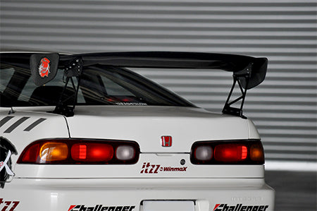 Aero Tech | Front Bumper and Aero Parts for Honda Integra (DC2) - 3D GT-Wing (1500mm with end plates, Carbon)