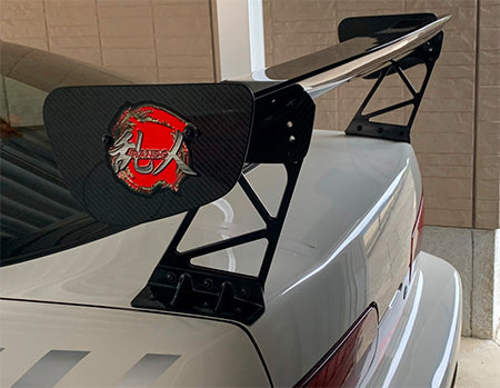 Aero Tech | Front Bumper and Aero Parts for Honda Integra (DC2) - 3D GT-Wing (1350mm with end plates, Carbon)