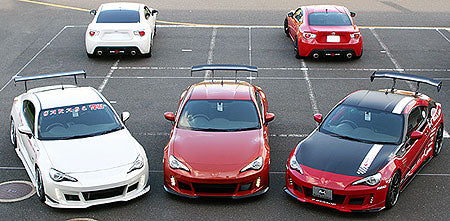 Aero Tech | Body Kit for Toyota GT86 / Subaru BRZ - Front Bumper(with LED Daylight Kit) (For SUBARU BRZ) Note 1 The left and right LED mounting sections are normally round-hole type.