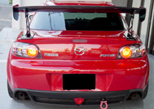 Aero Tech | Body Kit for Mazda RX-8 (SE3P) Early Model - (2)3D GT-Wing(1350mm With End Plates Carbon)