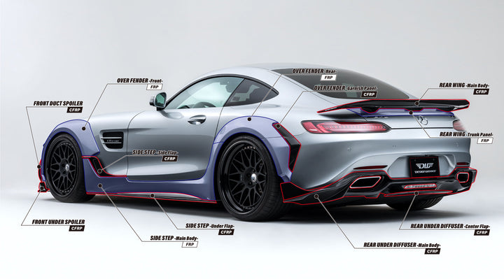 Design Works | Rear Wing & Trunk Panel for Mercedes-AMG GT
