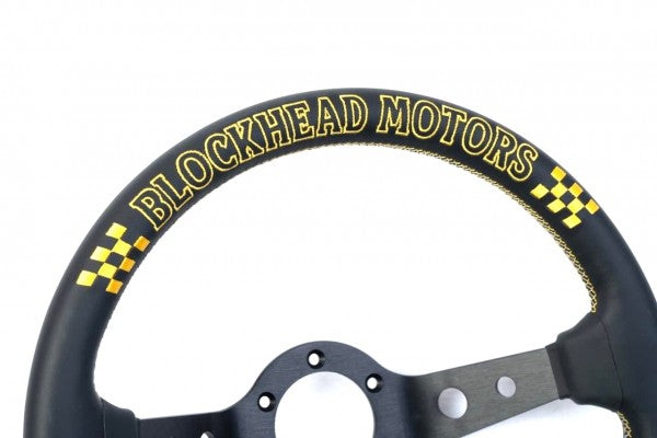Vertex x Block Head Motors Steering Wheel 330mm