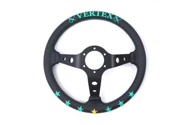 Vertex 7 Star Steering Wheel (Blue/Mint) 330mm