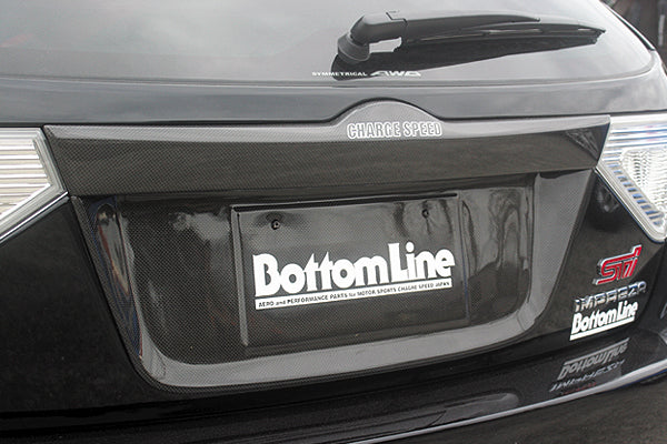 ChargeSpeed | License Plate Upper Garnish for Subaru Impreza WRX STI (GRB / GRF) - photo 1