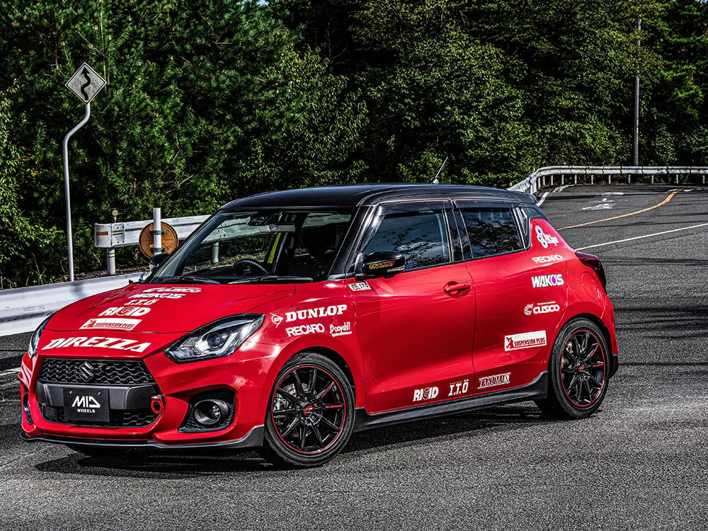 Rays | MID RACING R25Plus Black / Rim Red Line | 5X139.7 | 16X5.5 -25