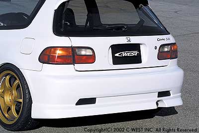 C-West | Rear Bumper for Honda Civic (EG6) - photo 1
