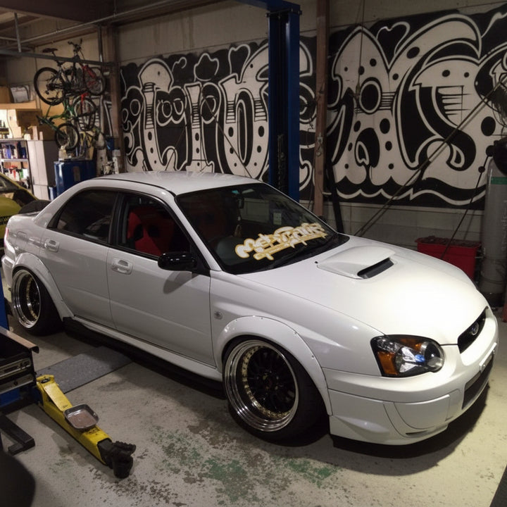 N-Style Custom | Type 9 Rear Fender Flares +60mm For Subaru Impreza GDB