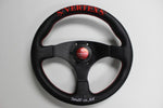 Vertex Flat 325mm Steering Wheel Red