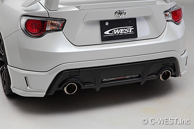 C-West | Rear Half Spoiler, Painted ABS for Toyota 86 (ZN6) Early - photo 1