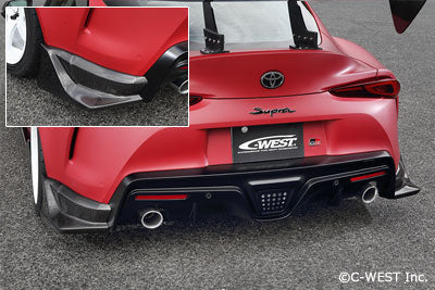 C-West | Rear Under Fins for Toyota GR Supra (A90 / DB) - photo 1