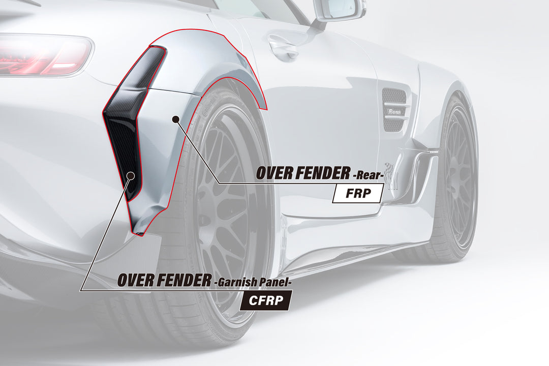 Design Works | Side Step Side Flaps for Mercedes-AMG GT
