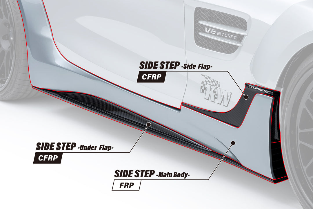 Design Works | Front Under Spoiler for Mercedes-AMG GT