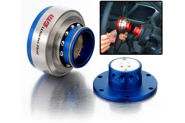 Works Bell Rapfix Steering Wheel Quick Release - Blue