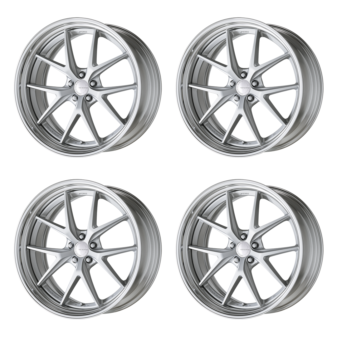 Work Wheels | GNOSIS RXS Matte Silver | 5X112 | 21X9 +19 | Step Rim | A Disk (Set)