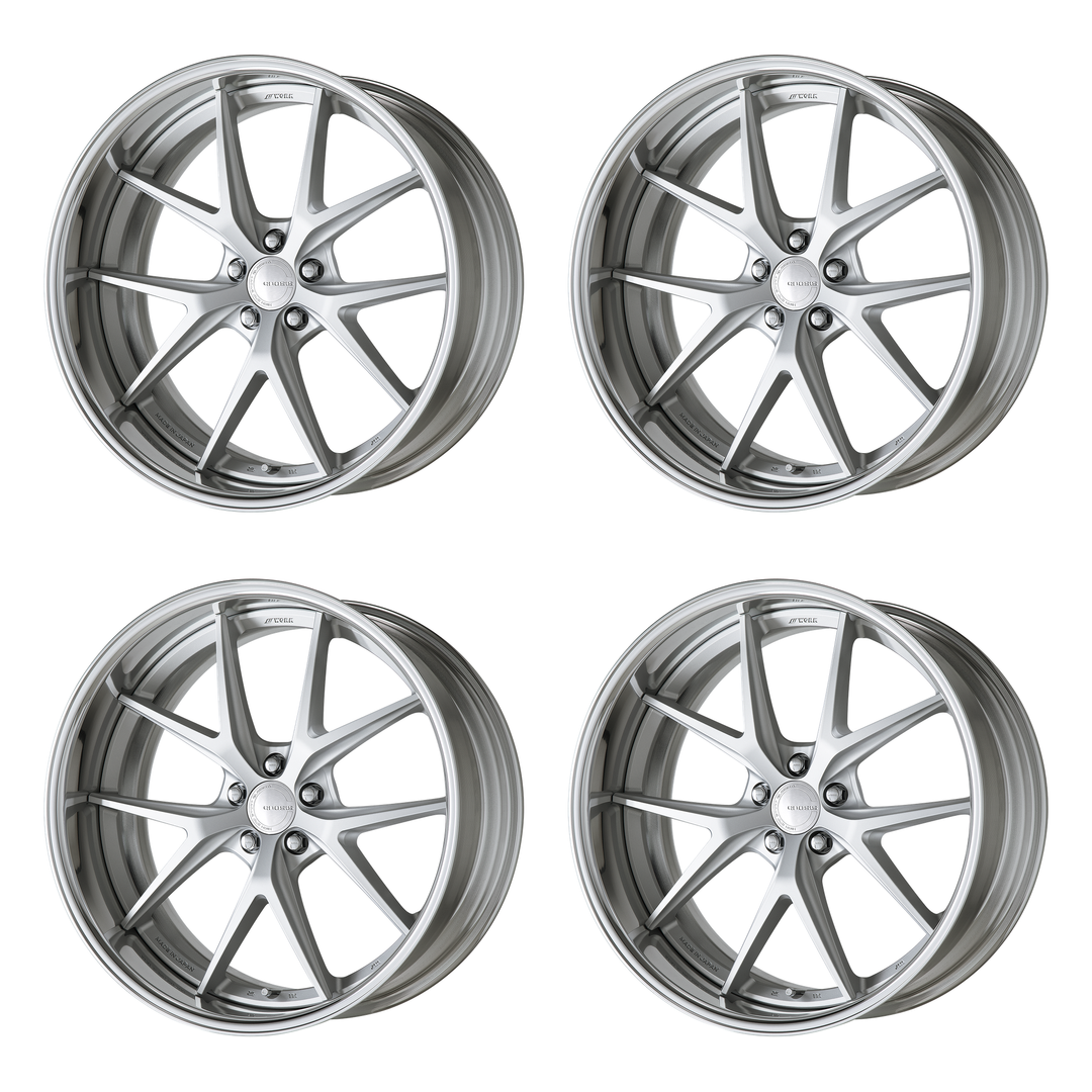Work Wheels | GNOSIS RXS Matte Silver | 5X112 | 21X8 +2 | Full Reverse | A Disk (Set)