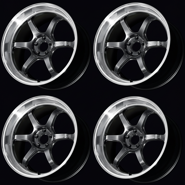 Advan | R6 Machining & Hyper Platinum Black | 5X100 | 18X9.5 +45 (Set)