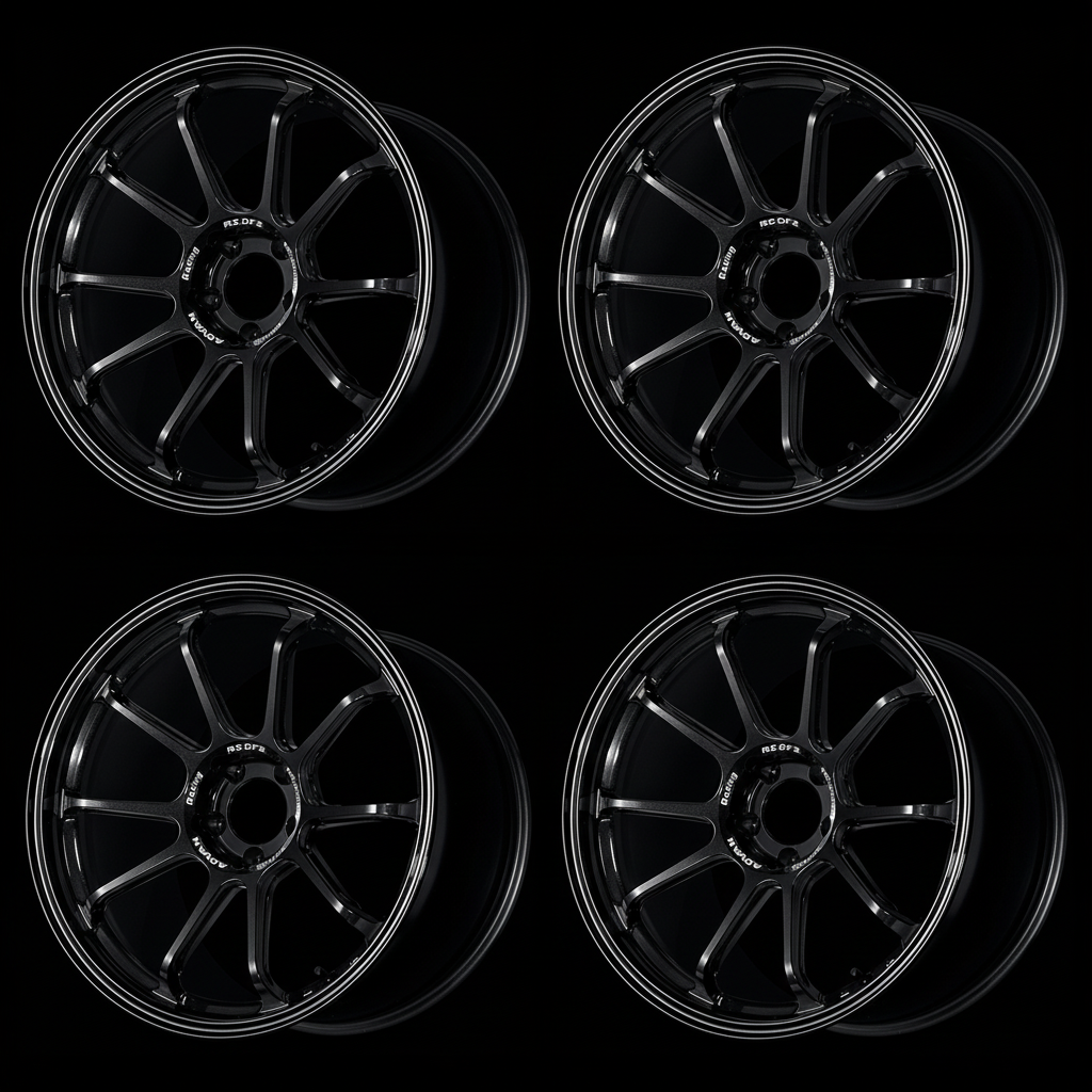 Advan | RZ-DF2 Racing Titanium Black | 5X112 | 20X9.5 +25 (Set)