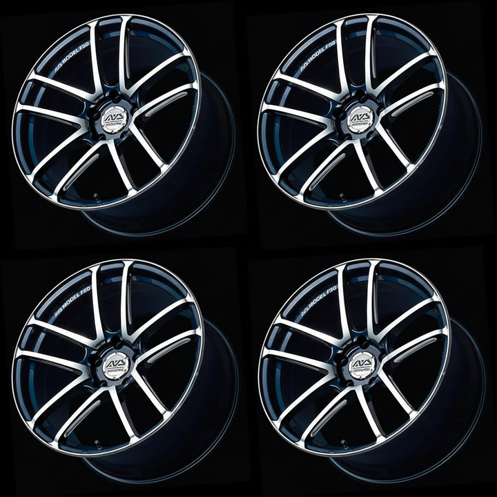 Yokohama | AVS Model F50 Platinum Blue | 5X112 | 19X8.0 +48 (Set)