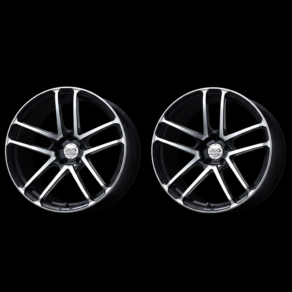 Yokohama | AVS Model F50 Gloss Black | 5X112 | 19X8.5 +51 (Pair)