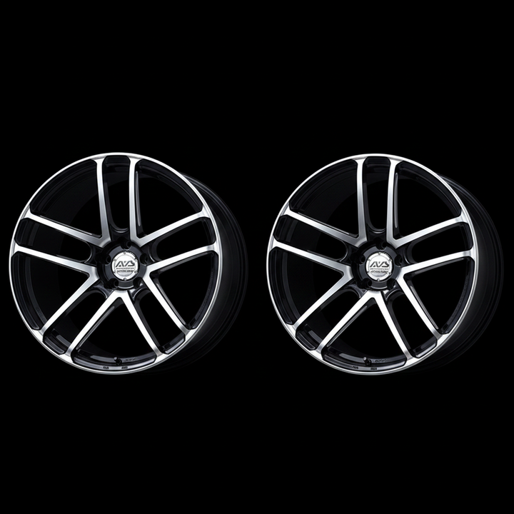 Yokohama | AVS Model F50 Gloss Black | 5X112 | 19X8.5 +51 (Pair)